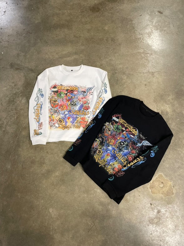 selfless graffiti long sleeves "black & white"