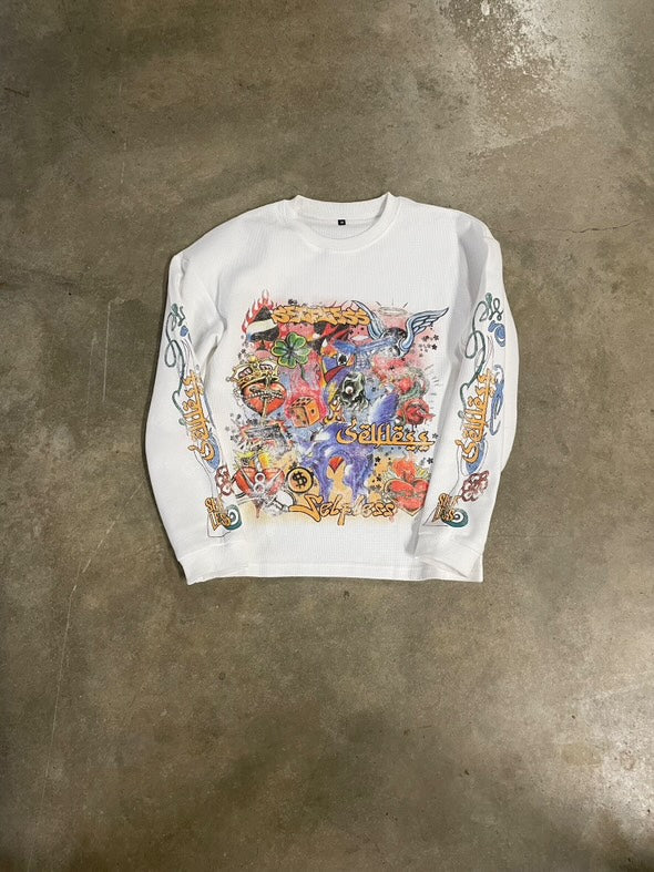 selfless graffiti long sleeve "white"