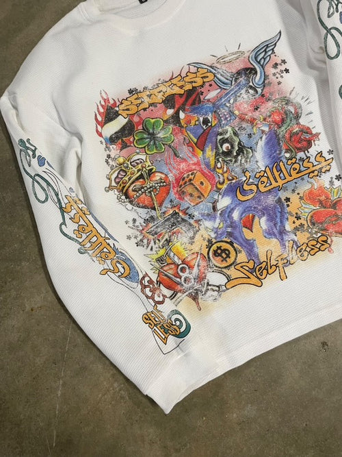 selfless graffiti long sleeve "white"